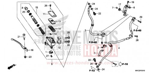 MAITRE-CYLINDRE DE FREIN AVANT CYLINDRE CMX500AK de 2019